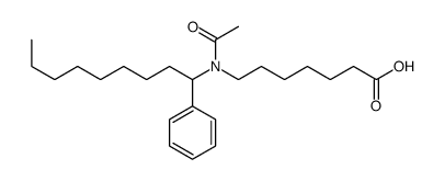 7-[acetyl(1-phenylnonyl)amino]heptanoic acid结构式