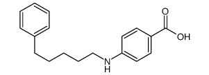 4-(5-phenylpentylamino)benzoic acid Structure