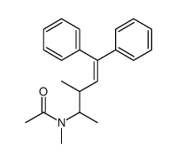 N-methyl-N-(3-methyl-5,5-diphenylpent-4-en-2-yl)acetamide结构式