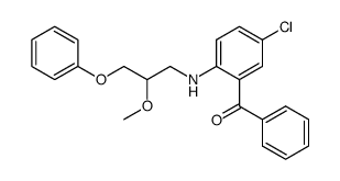 [5-Chloro-2-(2-methoxy-3-phenoxy-propylamino)-phenyl]-phenyl-methanone Structure