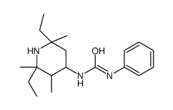1-(2,6-diethyl-2,3,6-trimethylpiperidin-4-yl)-3-phenylurea Structure