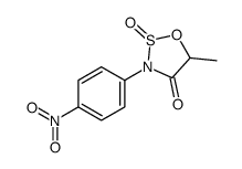 5-methyl-3-(4-nitrophenyl)-2-oxooxathiazolidin-4-one Structure