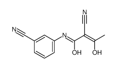 2-cyano-N-(3-cyanophenyl)-3-hydroxybut-2-enamide Structure