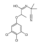 N-(2-cyanopropan-2-yl)-2-(3,4,5-trichlorophenoxy)propanamide结构式