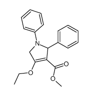 4-Ethoxy-1,2-diphenyl-2,5-dihydro-1H-pyrrole-3-carboxylic acid methyl ester结构式