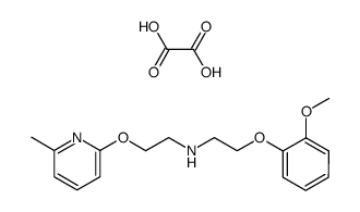 [2-(2-Methoxy-phenoxy)-ethyl]-[2-(6-methyl-pyridin-2-yloxy)-ethyl]-amine; compound with oxalic acid Structure