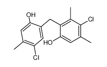 4-Chloro-2-(5-chloro-2-hydroxy-4-methyl-benzyl)-3,5-dimethyl-phenol结构式