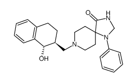 8-(1-hydroxy-1,2,3,4-tetrahydro-naphthalen-2-ylmethyl)-1-phenyl-1,3,8-triaza-spiro[4.5]decan-4-one Structure