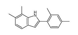 2-(2,4-dimethylphenyl)-6,7-dimethyl-1H-indole Structure