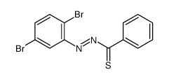 N-(2,5-dibromophenyl)iminobenzenecarbothioamide结构式