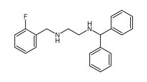 N'-benzhydryl-N-[(2-fluorophenyl)methyl]ethane-1,2-diamine Structure
