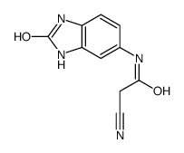 2-cyano-N-(2-oxo-1,3-dihydrobenzimidazol-5-yl)acetamide结构式