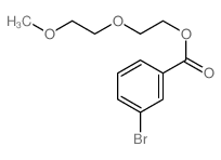 2-(2-methoxyethoxy)ethyl 3-bromobenzoate结构式