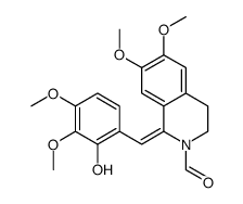 (Z)-3,4-Dihydro-1-(2-hydroxy-3,4-dimethoxybenzylidene)-6,7-dimethoxyisoquinoline-2(1H)-carbaldehyde structure
