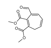 dimethyl 3-formylcyclohepta-1,3,5-triene-1,2-dicarboxylate Structure