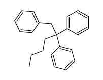 1,2,2-triphenylhexane Structure