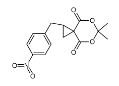 6,6-dimethyl-1-(4-nitro-benzyl)-5,7-dioxa-spiro[2.5]octane-4,8-dione结构式