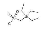 (Triethylsilyl)-methansulfonylchlorid结构式