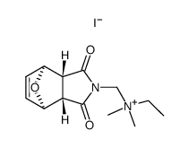 (1,3-dioxo-(3at,7at)-1,3,3a,4,7,7a-hexahydro-4r,7c-epioxido-isoindol-2-ylmethyl)-ethyl-dimethyl-ammonium, iodide Structure