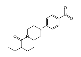 2-ethyl-1-[4-(4-nitrophenyl)piperazin-1-yl]butan-1-one结构式
