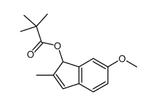 (6-methoxy-2-methyl-1H-inden-1-yl) 2,2-dimethylpropanoate Structure