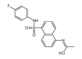 N-[5-[(4-fluorophenyl)sulfamoyl]naphthalen-1-yl]acetamide Structure