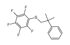 (2-methyl-2-phenylpropyl)(perfluorophenyl)sulfane结构式