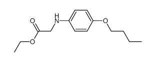 N-(4-butoxy-phenyl)-glycine ethyl ester Structure