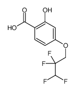 2-hydroxy-4-(2,2,3,3-tetrafluoropropoxy)benzoic acid结构式