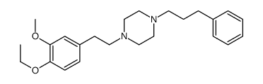 1-[2-(4-ethoxy-3-methoxyphenyl)ethyl]-4-(3-phenylpropyl)piperazine Structure