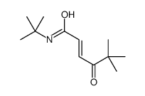 N-tert-butyl-5,5-dimethyl-4-oxohex-2-enamide结构式