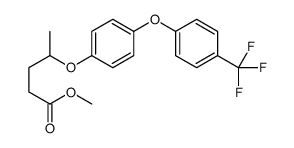 methyl 4-[4-[4-(trifluoromethyl)phenoxy]phenoxy]pentanoate结构式