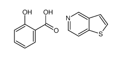 2-hydroxybenzoic acid,thieno[3,2-c]pyridine结构式