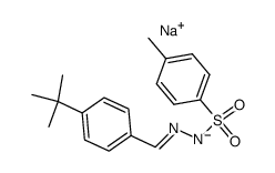 p-tert-Butylbenzylaldehyde tosylhydrazone sodium salt Structure