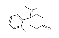4-(dimethylamino)-4-(2-methylphenyl)cyclohexan-1-one结构式