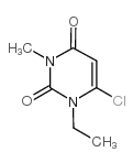 6-chloro-1-ethyl-3-methylpyrimidine-2,4(1h,3h)-dione结构式
