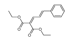 diethyl 2-[3-phenylprop-2-en-1-ylidene]propanedioate结构式