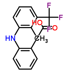 Benzoic acid,2-[[2-methyl-3-(trifluoromethyl)phenyl]amino]- Structure