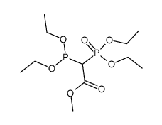 methyl 2-(diethoxyphosphino)-2-(diethoxyphosphoryl)acetate结构式