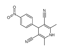 2,6-dimethyl-4-(4-nitrophenyl)-1,4-dihydropyridine-3,5-dicarbonitrile结构式