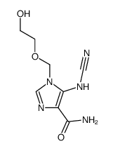 1-[(2-hydroxyethoxy)methyl]-5-cyanoamine-4-imidazolecarboxamide结构式