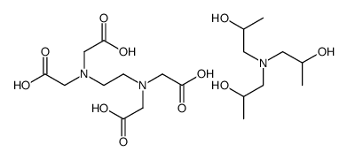 N,N'-ethylenebis[N-(carboxymethyl)glycine], compound with 1,1',1''-nitrilotri(propane-2-ol) Structure