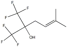 2-Methyl-5-trifluoromethyl-6,6,6-trifluoro-2-hexene-5-ol结构式