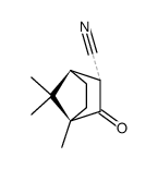 4,7,7-trimethyl-3-oxo-norbornane-2-carbonitrile Structure