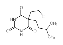 5-(2-chloroethyl)-5-(3-methylbutyl)-1,3-diazinane-2,4,6-trione Structure