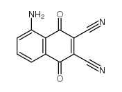 5-氨基-2,3-二氰基-1,4-萘醌结构式