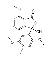 3-(2,5-Dimethoxy-4-methylphenyl)-3-hydroxy-7-methoxy-1(3H)-isobenzofuranon Structure