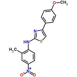 4-(4-Methoxyphenyl)-N-(2-methyl-4-nitrophenyl)-1,3-thiazol-2-amine structure
