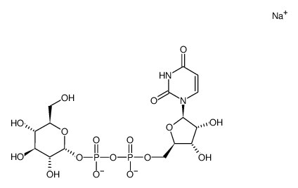 UDP-glucopyranose disodium salt结构式