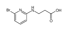 3-((6-Bromopyridin-2-yl)amino)propanoic acid Structure